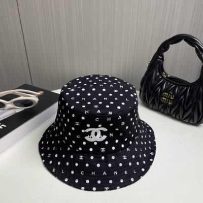 Chanel香奈儿 新款简约刺绣Logo渔夫帽新款出货 大牌款超好搭配 赶紧入手