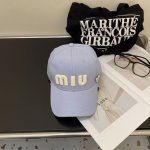 配防尘袋. Miumiu缪缪 新款牛仔订单款刺绣棒球帽大牌款超好搭配 赶紧入手