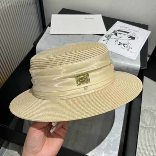 miumiu缪缪新款平顶礼帽 高级pp草面料 头围57Cm