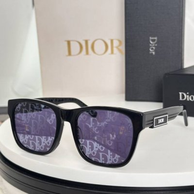 新品 迪奥板材字母太阳眼镜 Dior B23 S2F 时尚Cd高级方形潮款墨镜 男女款 素颜百搭光学眼镜 平光镜 可配近视镜片 Size：58-20-145