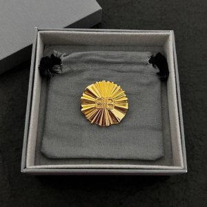 巴黎世家 Balenciaga 胸针 简单大方 大牌金质感饱满 ，搭配衣服超好看 ！！