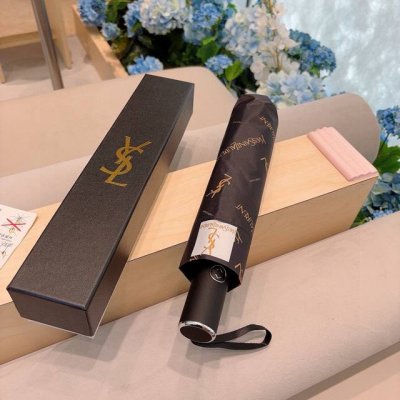 Ysl 圣罗兰 Yves Saint Laurent 渐变 三折全自动折叠晴雨伞 超有女人味的新款 采用Nano Polymer Compound涂层技术 研发
