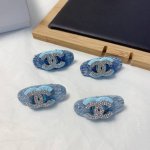 chanel小香 chanel发夹 牛仔布边夹夹刘海夹压夹日常精致小单品 气质百搭小仙女必入单品 宝藏款 闭眼入推荐款 一对