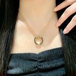 Dior 迪奥 中古 项链 专柜一致上新 精选原版一致 黄铜材质 甜美气质高雅.