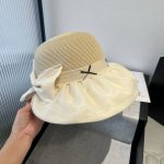 miumiu缪缪新款灯笼帽 遮阳草帽 防紫外线帽檐 头围57Cm