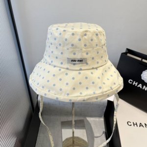 miumiu缪缪新款渔夫帽，遮阳帽，头围57Cm