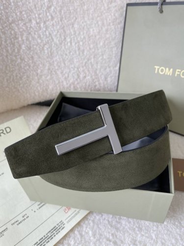 tom Ford 汤姆福特。新品高端双面小牛皮，简约商务男士腰带，4.0Cm宽，双面使用，配原版包装