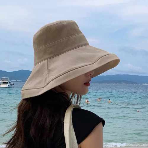Chanel 香奈儿 新款棉麻大帽沿渔夫帽 爽朗阳光 最适合假期出游的一款 _料子轻盈透气 帽型很显脸小 这款一定要入粉红