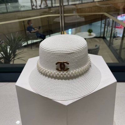 Dior迪奥新款草帽 平顶桶帽 头围57Cm