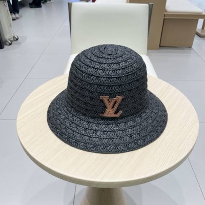 路易威登Lv棒球帽 Louisvuitton沙滩草帽，防晒礼帽，纸草编织制作，百搭两色！头围57Cm