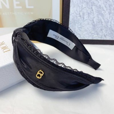 dior迪奥 dior发箍 蕾丝边简约Logo轻奢风发箍气质百搭小仙女必入单品名媛风十足 宝藏款 闭眼入推荐款 单个