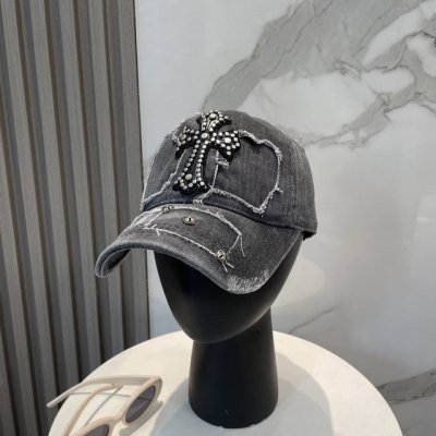 克罗心 25新款棒球帽，个性时尚经典十字架标志，休闲带点酷酷的感觉，中性款 男女同款！超好搭！ 头围:56-58Cm均可
