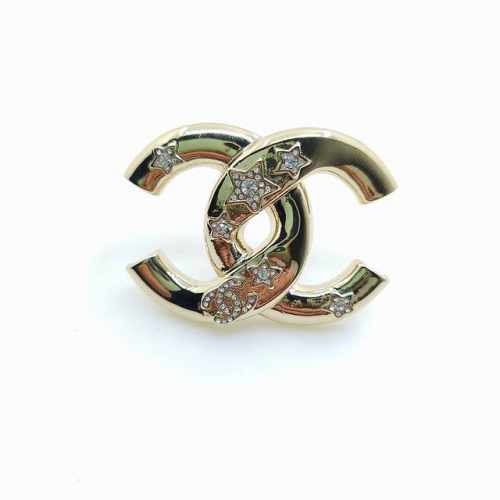 chanel 最新款光面五角星胸针 一致Zp黄铜材质