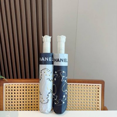 chanel 香奈儿 玫瑰柄 三折手开折叠晴雨伞 做工精细 气质 时尚 炒鸡好看！防紫外线 人手必备 ！
