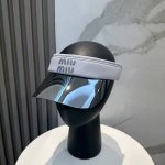 爆款Miumiu缪缪 新款镜片空顶帽 定制超薄纯棉面料 简约时尚更透气 超火爆 现货秒发