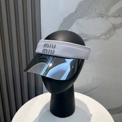 爆款Miumiu缪缪 新款镜片空顶帽 定制超薄纯棉面料 简约时尚更透气 超火爆 现货秒发
