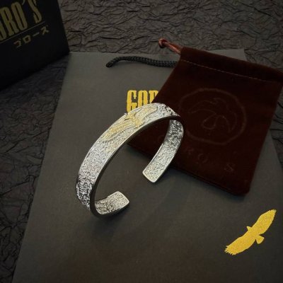 新品上架 Goro’S高桥吾郎金鹰开口手镯，顶级版本 认准独家拍摄 主攻高端市场 绝对区别普通版本！图片产品细节与Zp一致！原版制作工艺 精工品质 纯手工打造