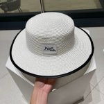p90【Dior迪奥】2023新款草编平顶遮阳草帽盆帽沙滩风，简约大方，百搭单品～出街首选，新款帽型超美腻，新品上架