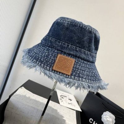 loewe罗意威新款牛仔渔夫帽 头围57Cm