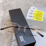 Montblan* 万宝*龙 Mb0313Oa，好看男士方框，超轻很休闲 双色电镀，搭配小六角星Logo ！Size:54口19-140