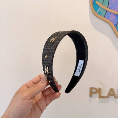 配包装 celine 赛琳 官方经典新款牛仔布发箍 女神必备头箍 非常舒时尚百搭 舒适潮流款