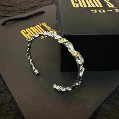新品上架 Goro’S高桥吾郎开口手镯 顶级版本 认准独家拍摄 主攻高端市场 绝对区别普通版本！图片产品细节与Zp一致！原版制作工艺 精工品质 纯手工打造 ～正