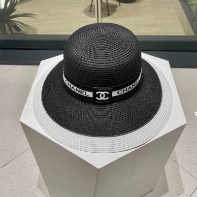 Chanel香奈儿 新款草帽 太阳帽 沙滩遮阳帽 超有夏天的味道 头围57Cm