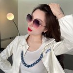 Chanel 香奈儿 新款尼龙偏光太眼镜 无框钻石 切边更有质感 大气女人范儿 大脸小脸都好看 型号 Ch0922