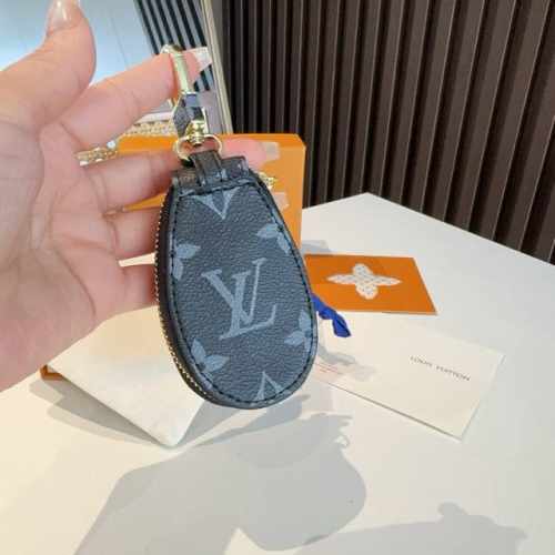 Lv经典老花钥匙包，车钥匙包 挂件配饰