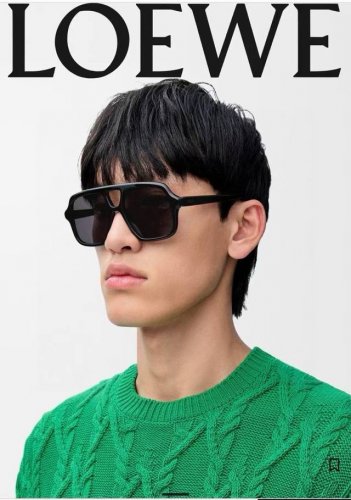 Loew* 飞行员太阳镜。 Model：Lw40161U Size：54口17-140