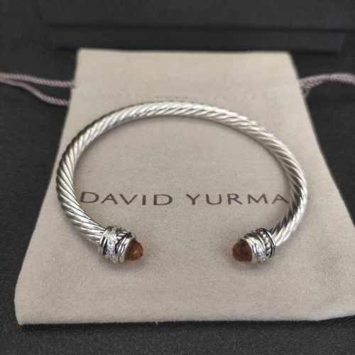david Yurman 5Mm旋转镶嵌钻香槟钻手镯。建议适合佩戴的手围15-20Cm 编号Dysz-048