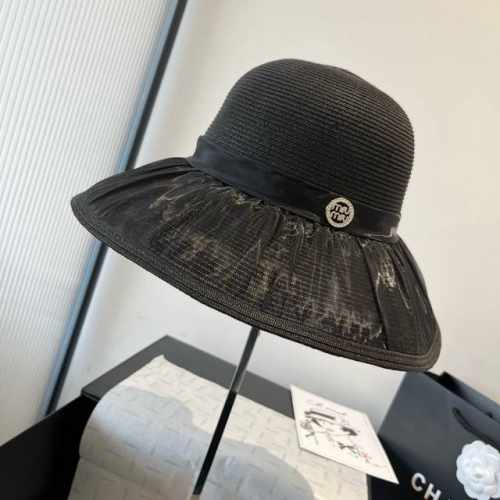 miumiu缪缪新款蝴蝶结盆帽 高端定制 头围57Cm