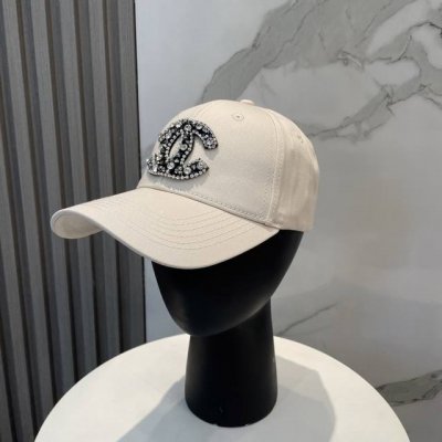 香奈儿Chanel 新品高定满钻硬顶棒球帽 小香Logo经典简约 时尚休闲设计 跑量新品