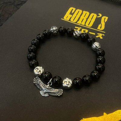 新品上架 Goro S高桥吾郎黑曜石老鹰手串手链 顶级版本 认准独家拍摄 主攻高端市场 绝对区别普通版本 图片产品细节与Z批一致 原版制作工艺 精工品质 纯手工