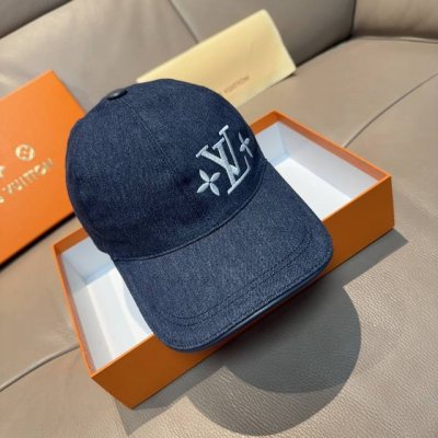 配盒子布袋 Lv 路易威登 新款原单棒球帽 Lv刺绣 专柜1:1开模订制 原版帆布面料+头层牛皮 精细刺绣 质量超赞 基础头围56 贴片可调节