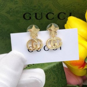 编号Ged0135 gucci古驰新款Gg 光面星星耳钉