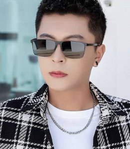 Gucci 男款炫彩飞行员偏光太阳镜 材质 高清尼龙加厚卡槽高清偏光镜片 无边框镜架颜型号 G2805