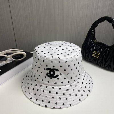 Chanel香奈儿 新款简约刺绣Logo渔夫帽新款出货 大牌款超好搭配 赶紧入手