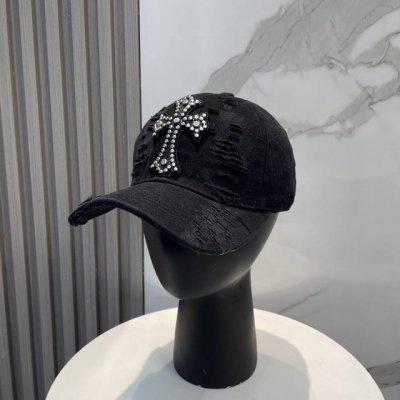 克罗心 新款棒球帽 个性时尚经典十字架标志 休闲带点酷酷的感觉 中性款 男女同款 超好搭 头围:56-58Cm均可