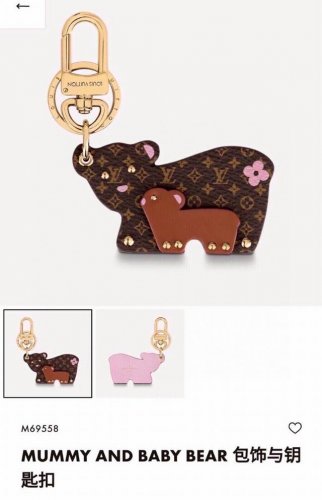 元配图片原版包装 Louis Vuitton官网M69558 Mummy And Baby Bear包饰与钥匙扣。 Mummy And Baby Bear包饰与