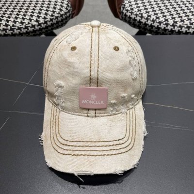 Moncler潮牌蒙口经典牛仔棒球帽 男女户外保百搭帽子
