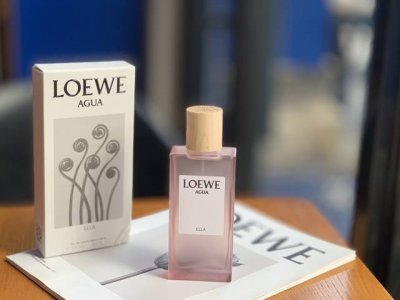 专柜品质 罗意威新款活力紫泉女士 Loewe Agua De Loewe Ella, 2009 新款彩虹香水100Ml 配专柜手提袋 前调 柠檬 香柠檬 橙子
