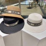 gucci古奇 新款草编遮阳草帽盆帽沙滩风，简约大方，百搭单品～出街首选，新款帽型超美腻，新品上架