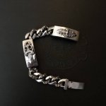 Chrome Hearts 克罗心手链 宝剑和十字花复古做旧手链