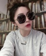 P90 Gucci古奇 2025新款时尚复古个性舒适金属前卫男女款太阳镜墨镜百搭潮流模 1207Sa