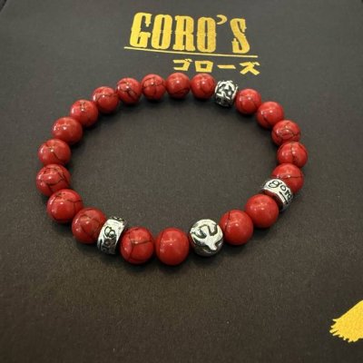 新品上架 Goro’S高桥吾郎红松石手串手链，顶级版本 认准独家拍摄 主攻高端市场 绝对区别普通版本！图片产品细节与Zp一致！原版制作工艺 精工品质 纯手工打造