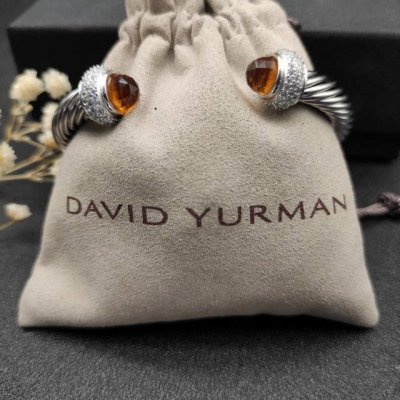 David Yurman 7Mm满钻香槟钻头手镯 建议适合佩戴的手围16-20Cm 编号Dysz-088