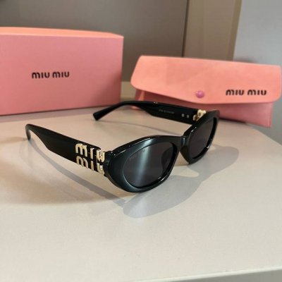 miumiu缪缪猫眼墨镜甜酷摩登女孩看过来 真的被拿捏了太爱了菱形脸高颧骨的集美，