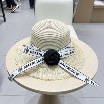 Balenciaga巴黎世家 2025新款蝴蝶结度假风草帽 旅行必备 超好搭配 赶紧入手