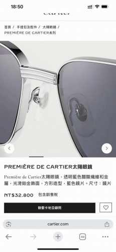 Cartier mod Ct0538S size 55口17-145